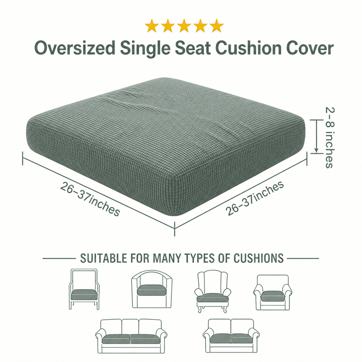 Stretch Knit Cushion Cover