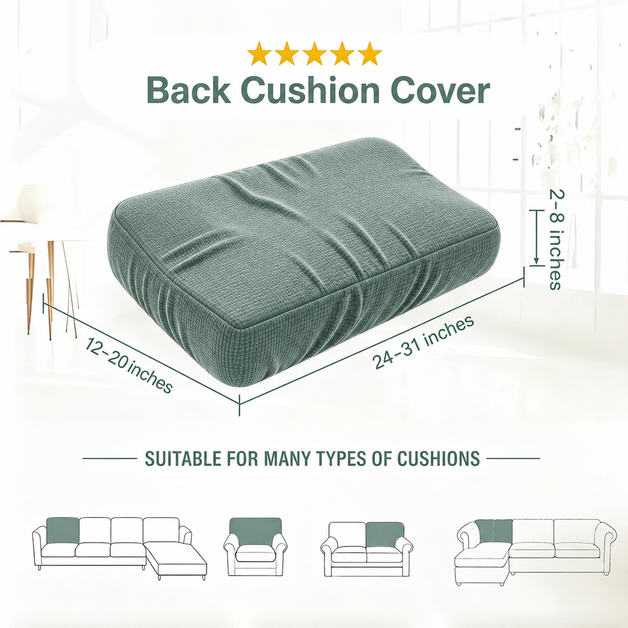 Stretch Knit Cushion Cover