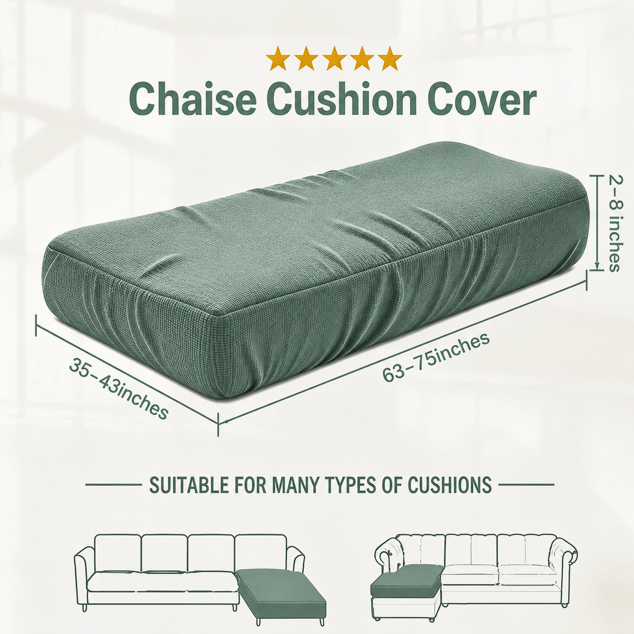 Stretch Knit Cushion Cover