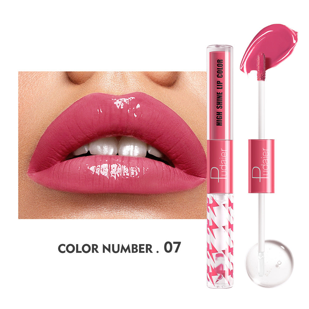 🔥16 Color Double Ended High Shine Long Lasting Lip Gloss - Rich Color, Double Care👄