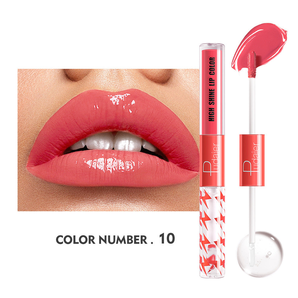 🔥16 Color Double Ended High Shine Long Lasting Lip Gloss - Rich Color, Double Care👄