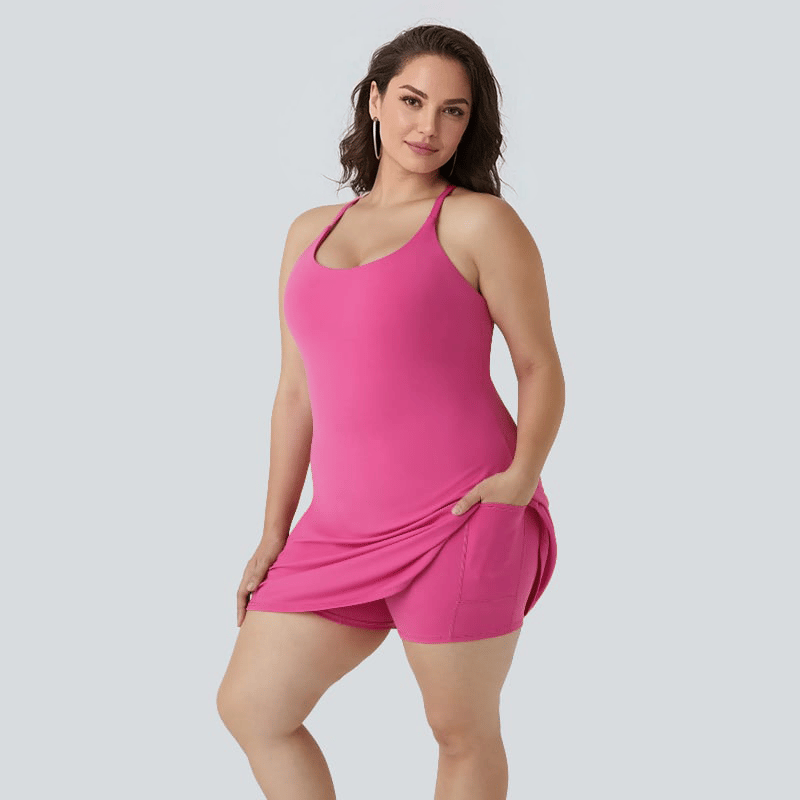 Athletic Dress with Unique Built-in Shorts