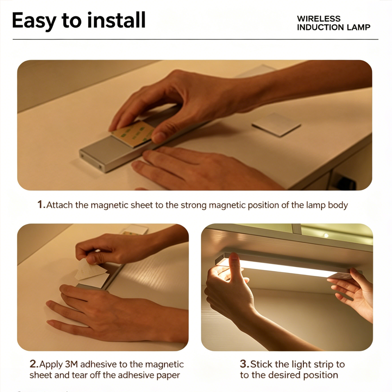 💡LAST DAY SALE 49% OFF - 💡 Punch-free Smart Sensor Magnetic Rechargeable LED Lights