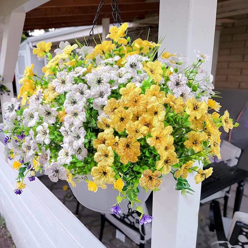 🔥Last Day Only $2.99 💐UV Resistant Colorful Faux Flower for Outdoors