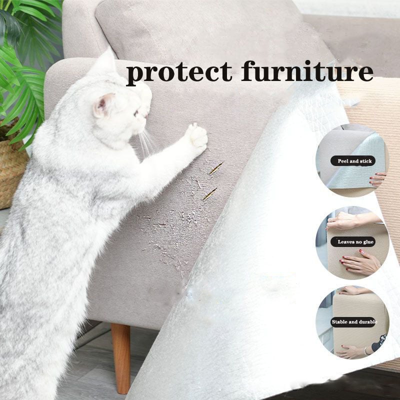 DIY Stick-On Cat Scratch Protector