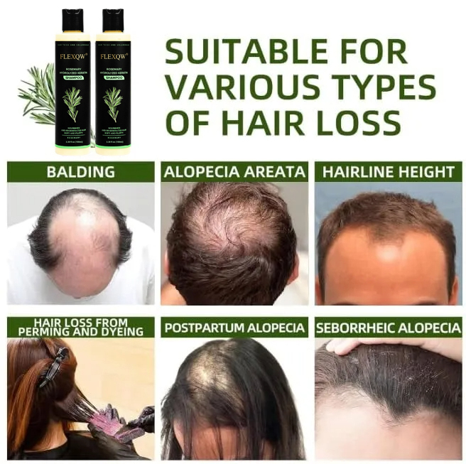 Organic Rosemary Keratin Hair Growth Shampoo
