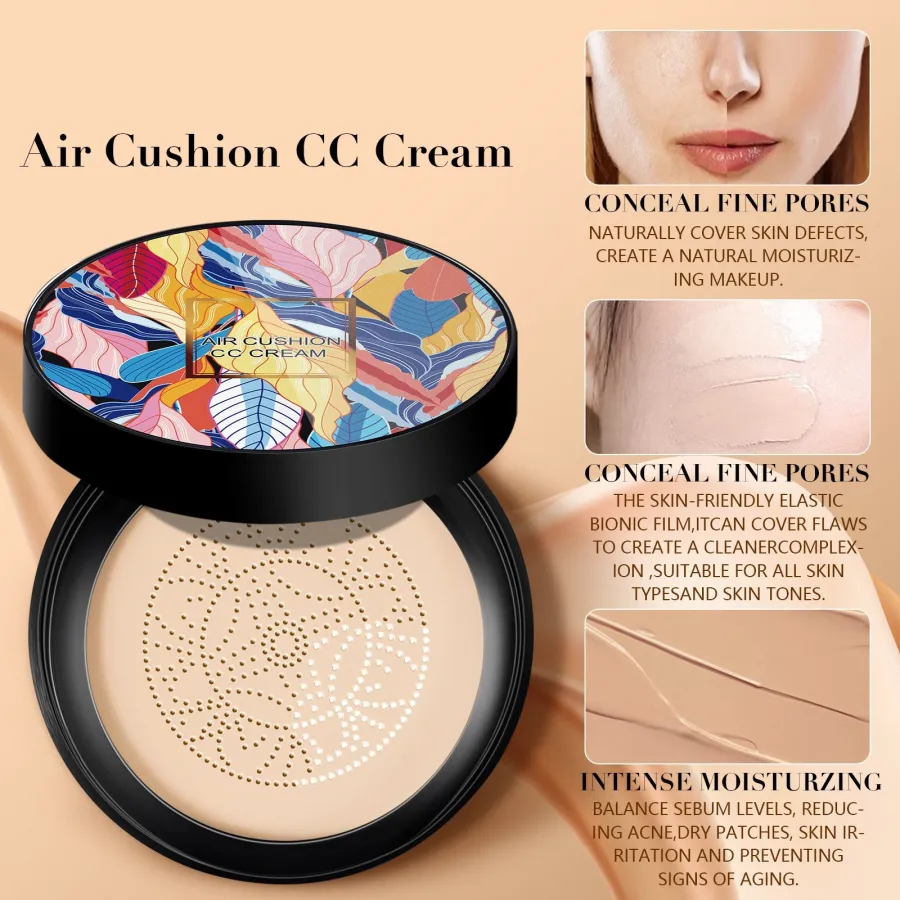 2024 New Mushroom Head Air Cushion CC Cream Designed For Mature & Aging Skin!