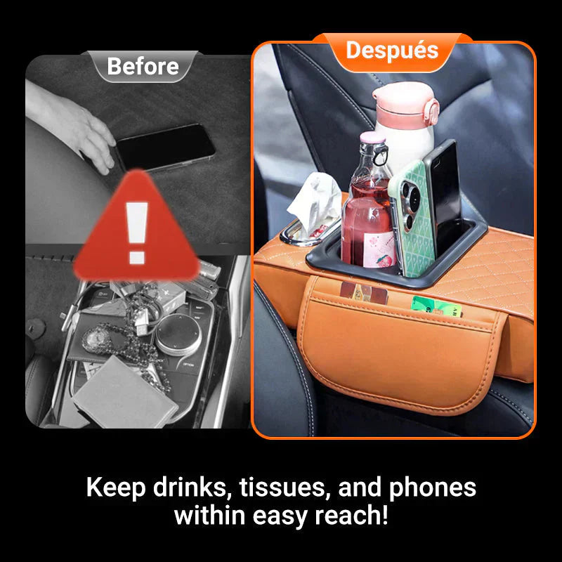 🔥Hot Sale 50% OFF🔥 Multifunctional PU Leather Car Armrest Box Mat