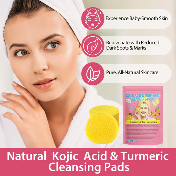 ✨2024 New✨Turmeric Kojic Acid Cleansing Pads