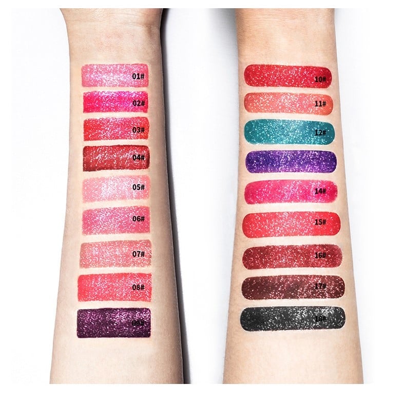 Diamond Lip Gloss Matte To Glitter Liquid Lipstick Waterproof