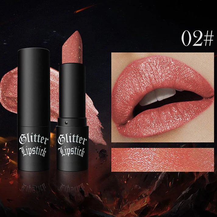  Matte Long Lasting Lipstick With Fine Glitter✨✨✨