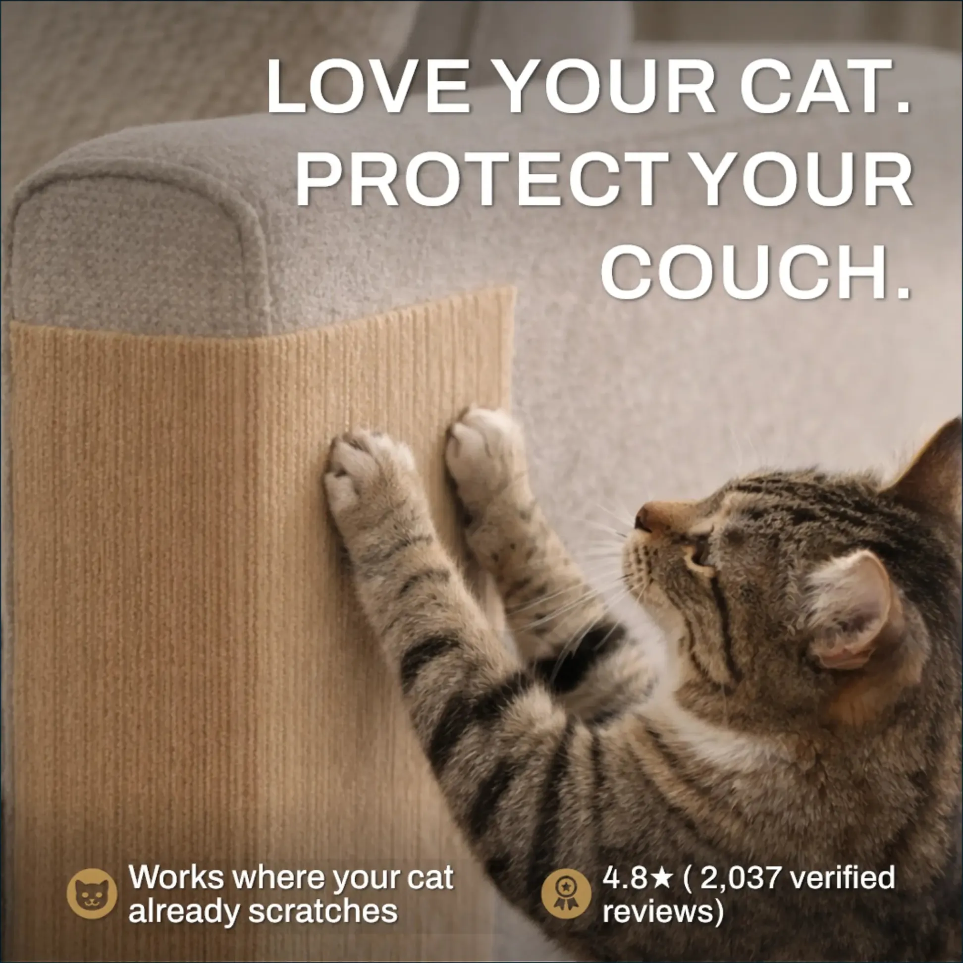 DIY Stick-On Cat Scratch Protector