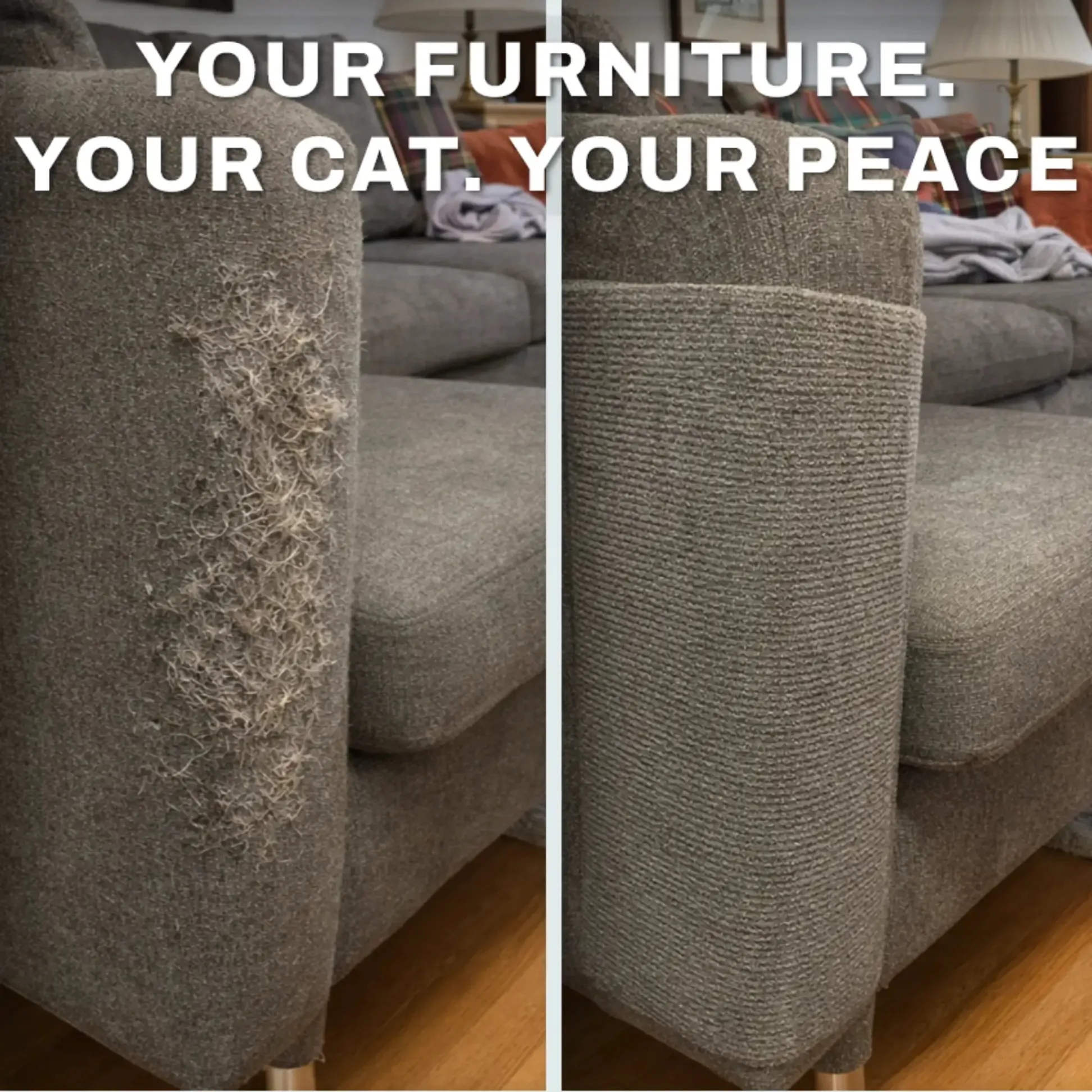 DIY Stick-On Cat Scratch Protector