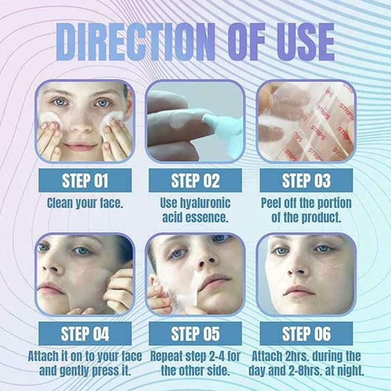 🔥LAST DAY 48% OFF🔥 - 5Pairs Instant Beauty Face Nutrition Wrinkle Removal Lift Sticker