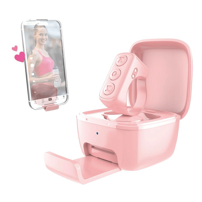 Xring Scrolling Ring Bluetooth Remote Control with Phone Stand,Remote for Selfie,Video Record,Music Control,ebook for iPhone,iPad,Android,Smartphone