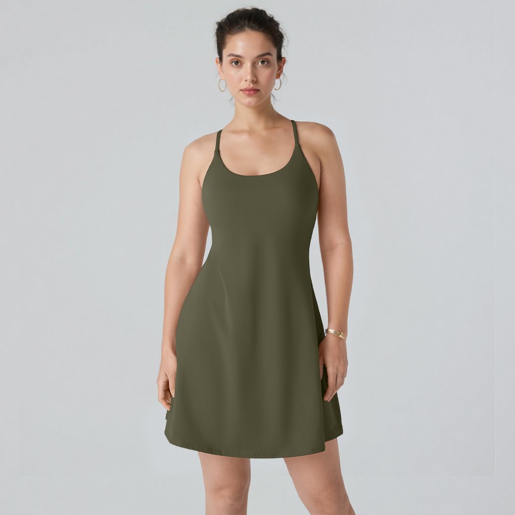 Athletic Dress with Unique Built-in Shorts