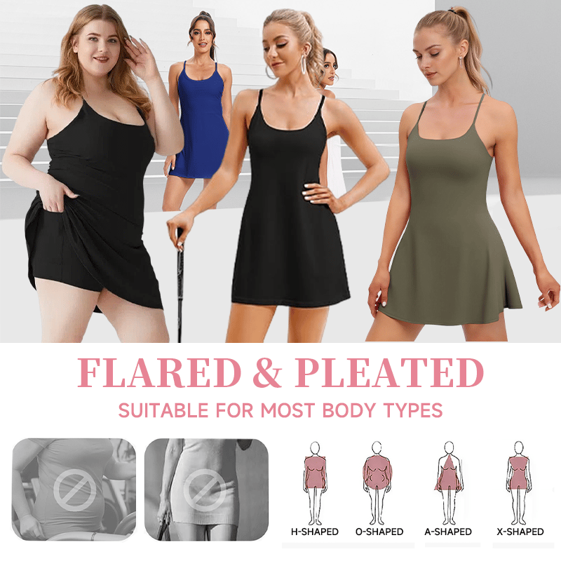 Athletic Dress with Unique Built-in Shorts