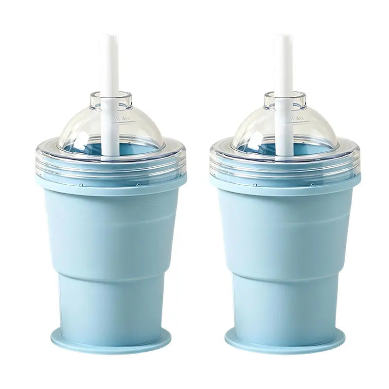 Folding Food-Grade Silicone Ice Hockey Cup & Spherical Ice Cube Mold