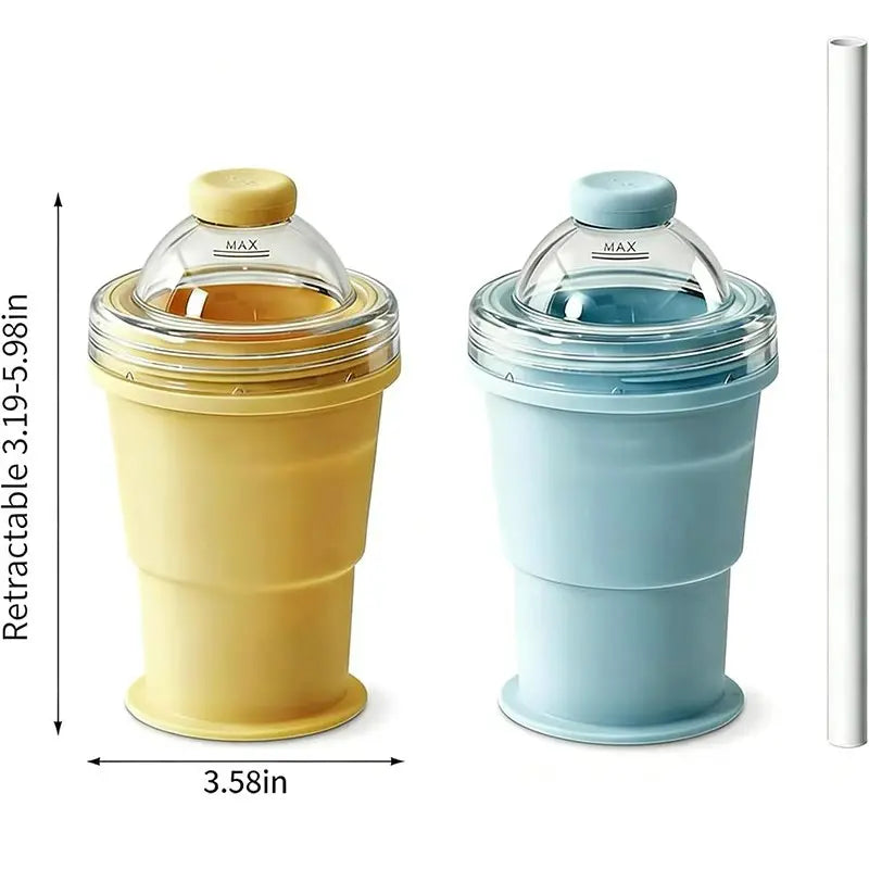 Folding Food-Grade Silicone Ice Hockey Cup & Spherical Ice Cube Mold