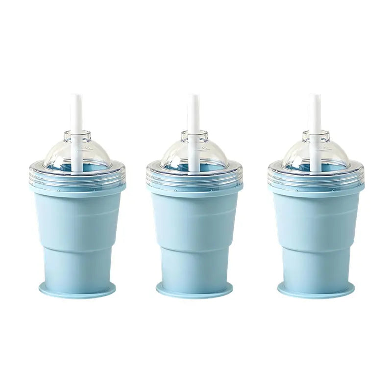 Folding Food-Grade Silicone Ice Hockey Cup & Spherical Ice Cube Mold