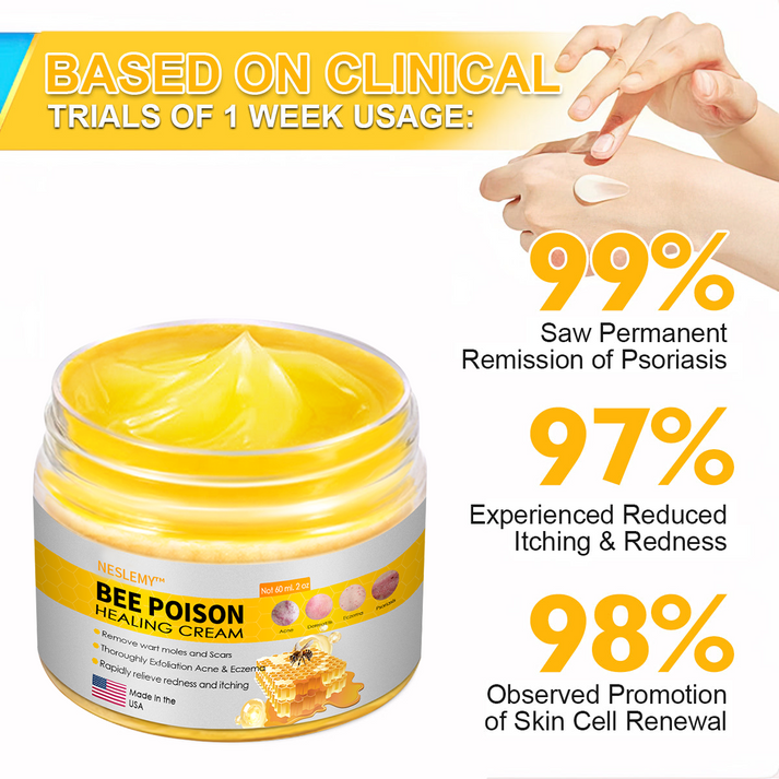 Bee Poison Skin Cream(👨‍⚕AAD Recommended),for Remove Warts, Acne and Scars