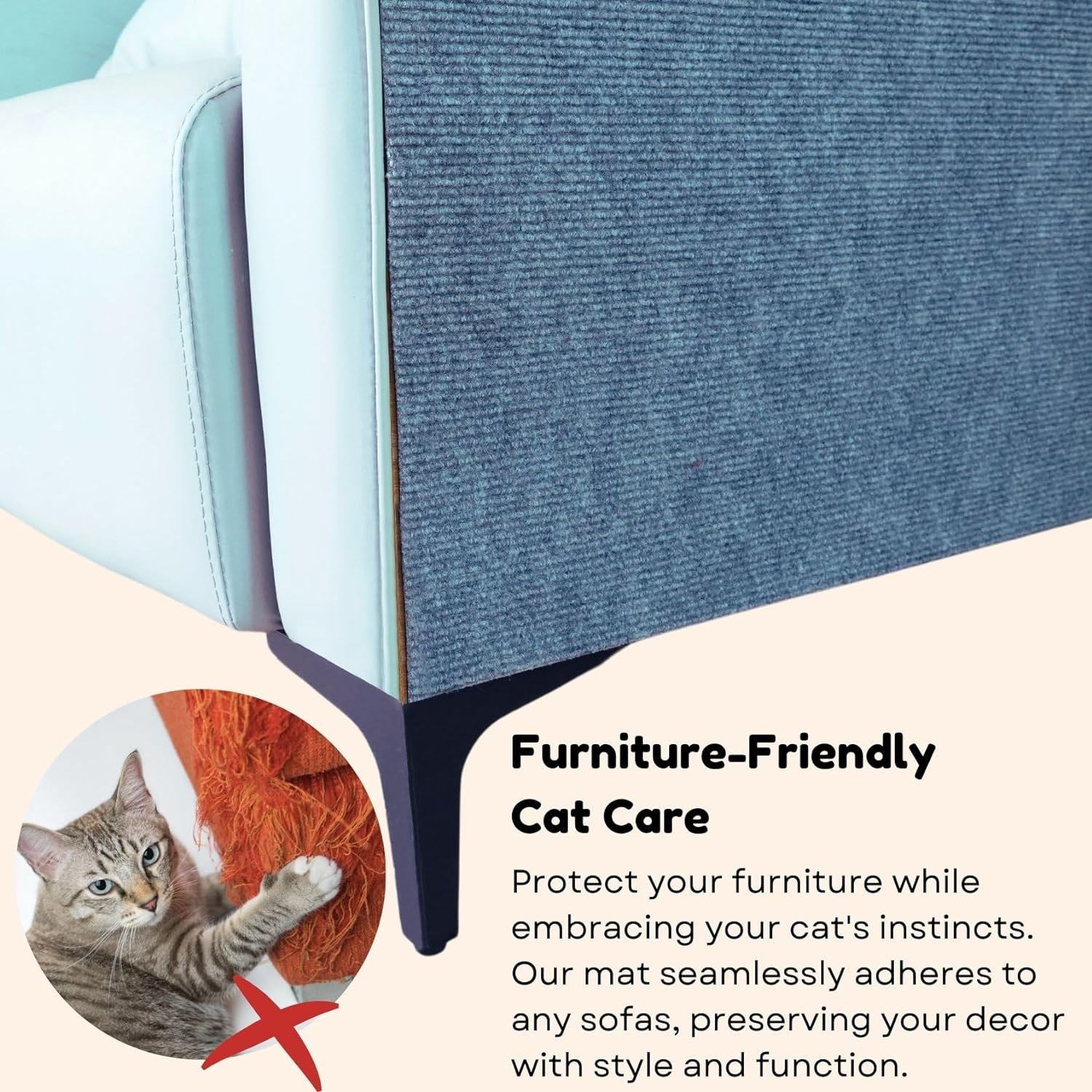 DIY Stick-On Cat Scratch Protector
