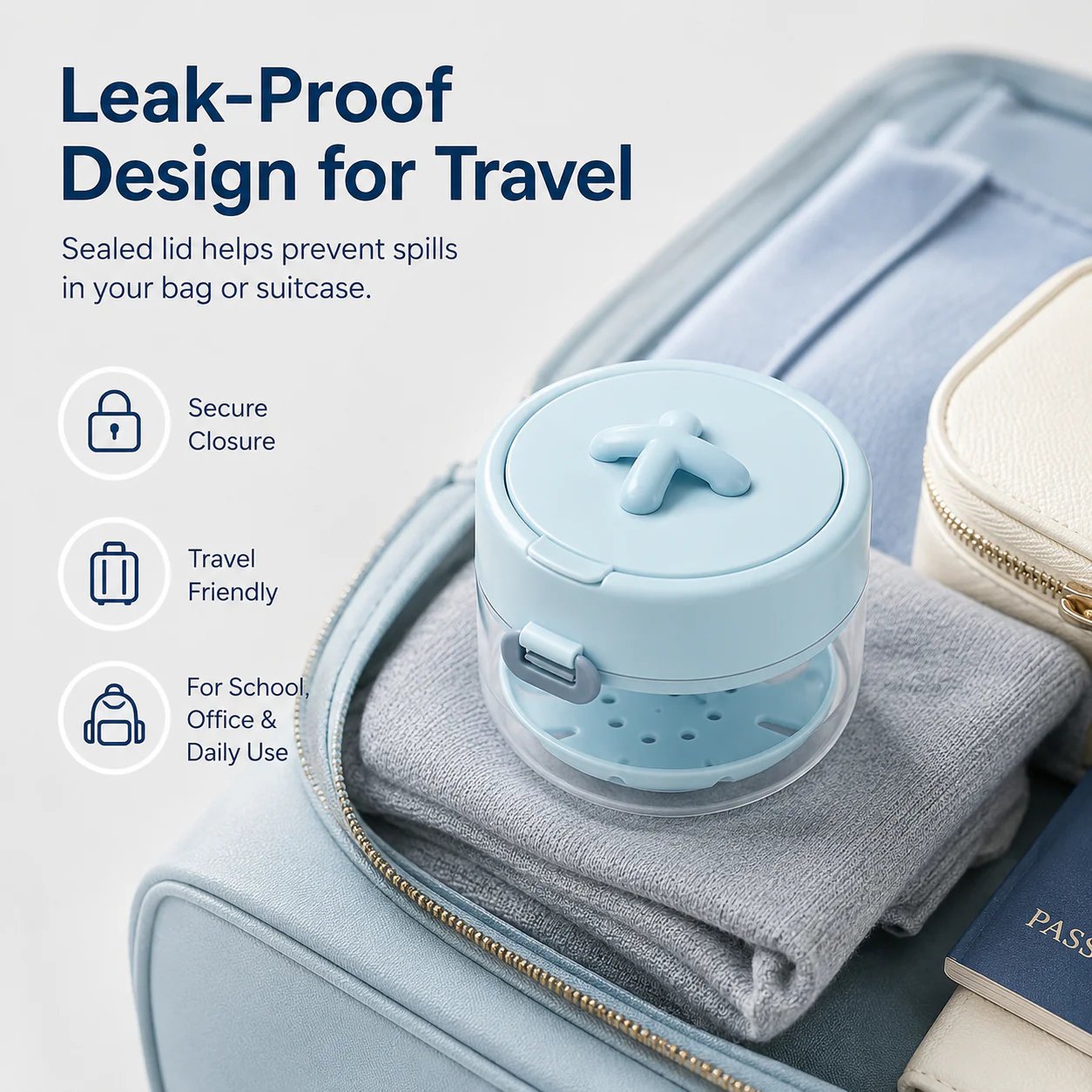 🔥3-in-1 Leak-Proof Retainer Cleaning Case with Mirror, Drain Tray & Travel Storage