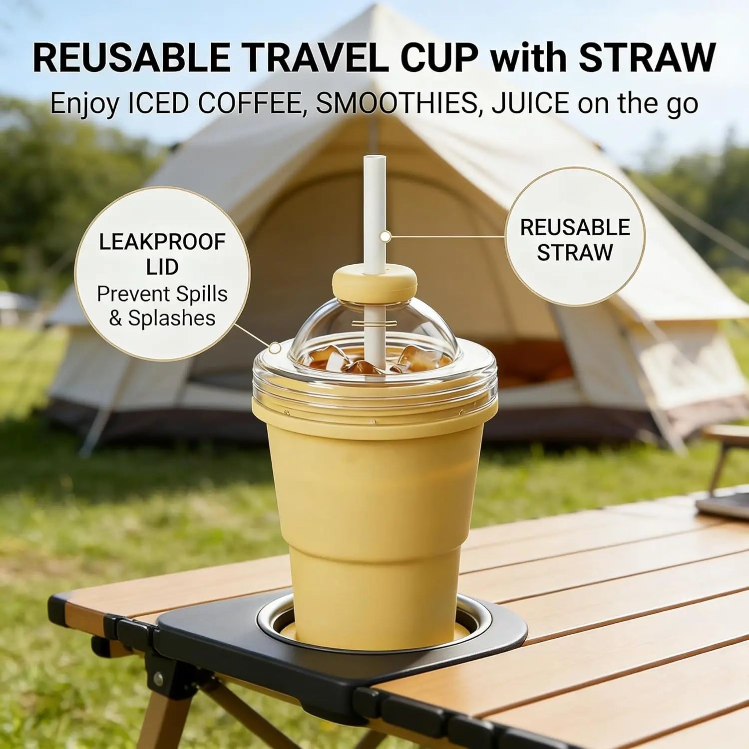 Folding Food-Grade Silicone Ice Hockey Cup & Spherical Ice Cube Mold