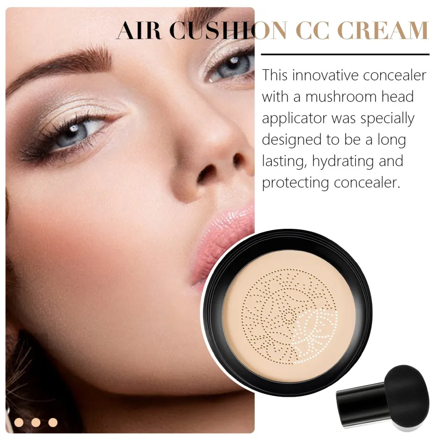 2024 New Mushroom Head Air Cushion CC Cream Designed For Mature & Aging Skin!