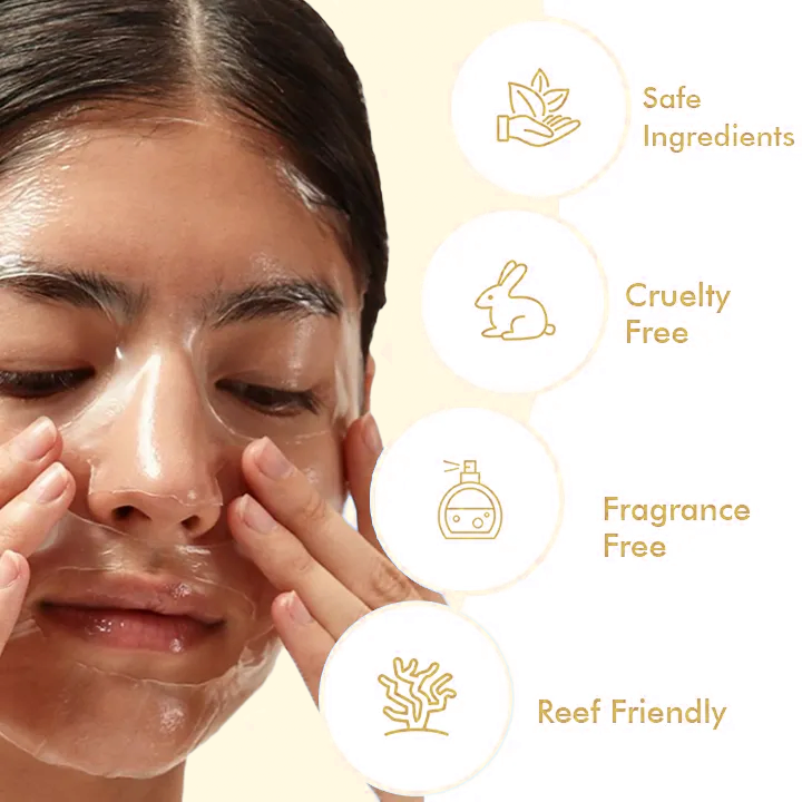 🌿✨ Kojic Acid Turmeric Night Wrapping Mask