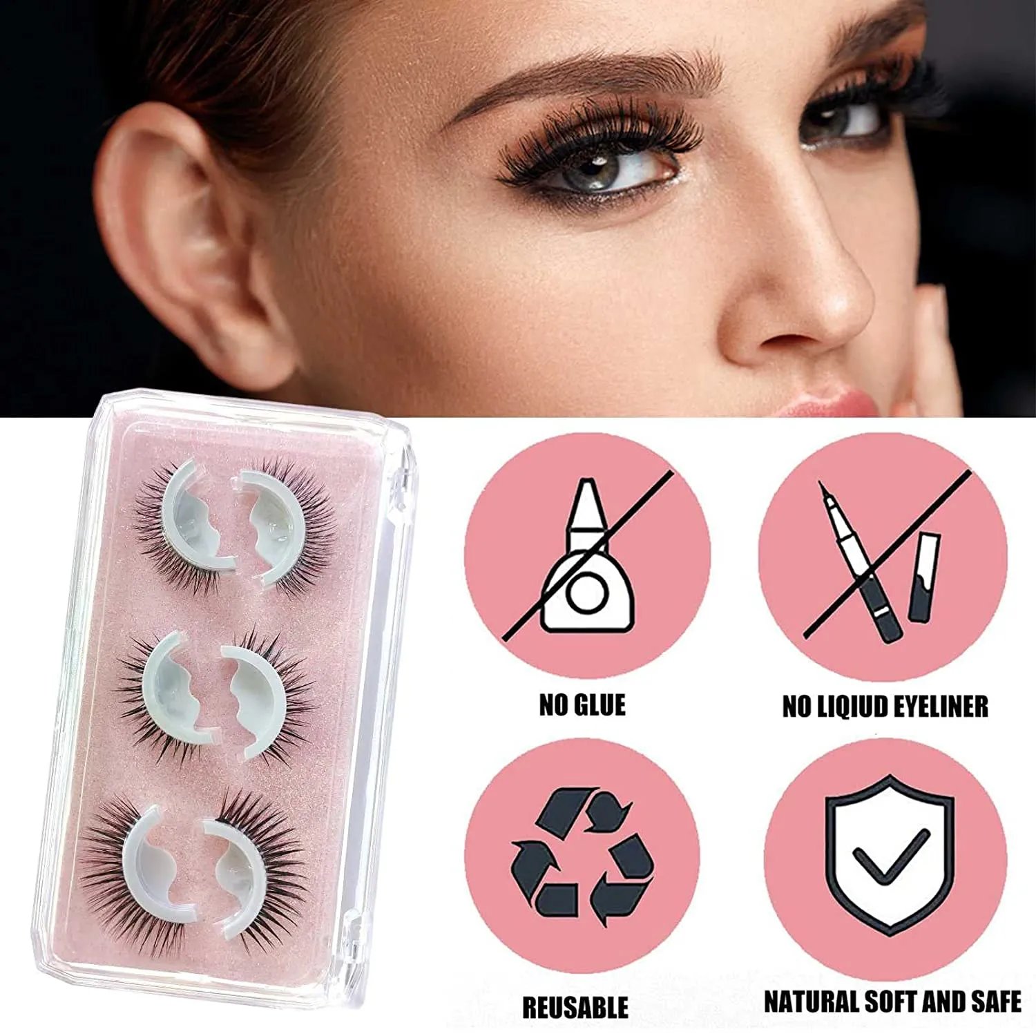 🔥ONLY $12.99🔥Reusable Self Adhesive Eyelashes