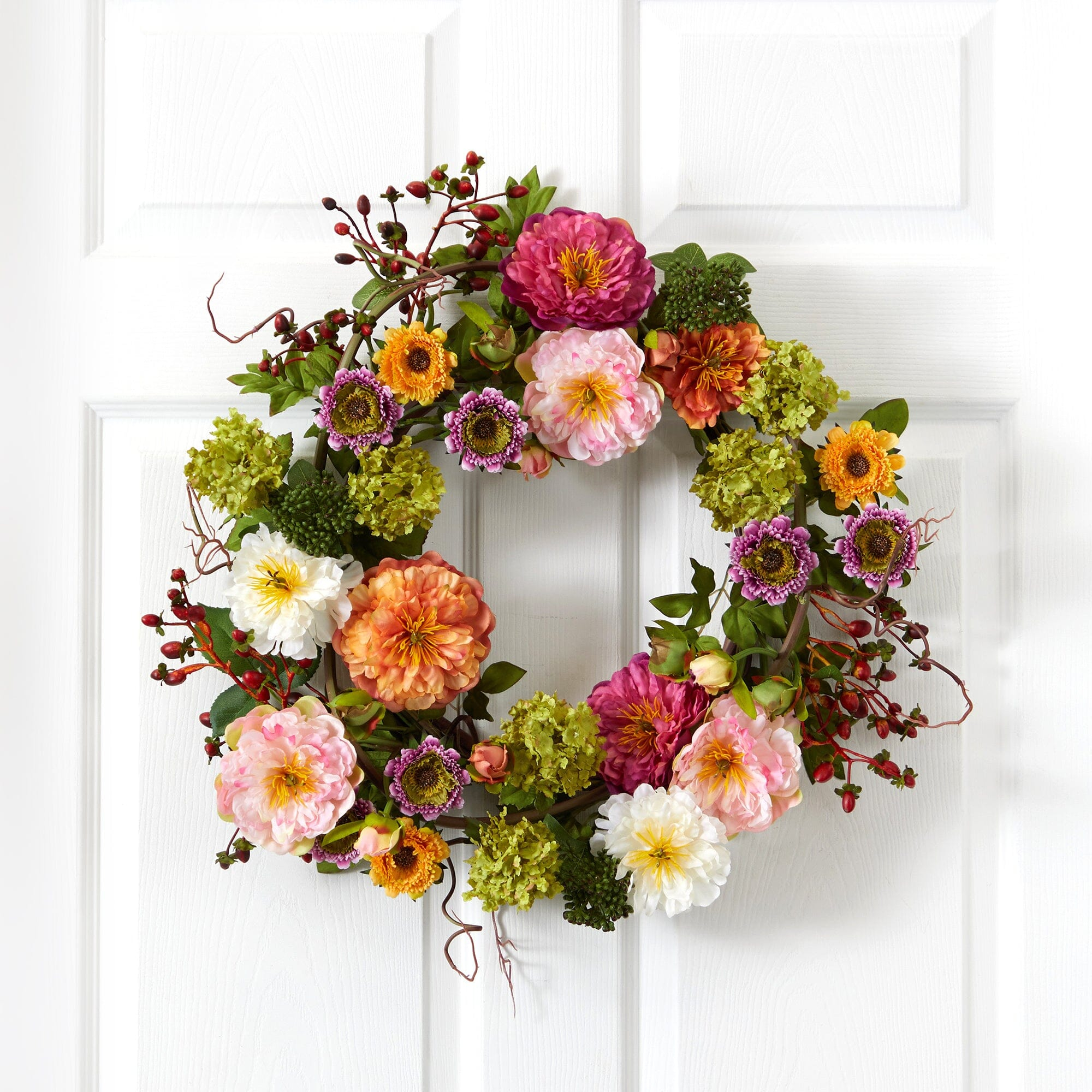 🔥Mother's Day Sale: 50% OFF💐Mixed Peony Floral Wreath🎁