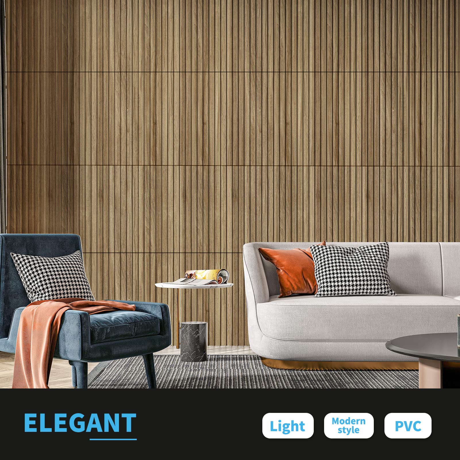 3D Fluted Textured Wall Slat Panel