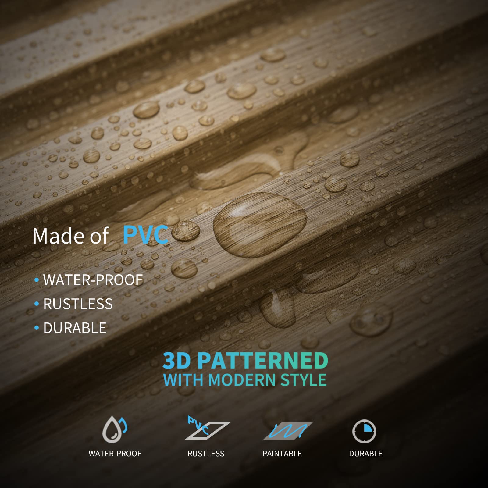 3D Fluted Textured Wall Slat Panel