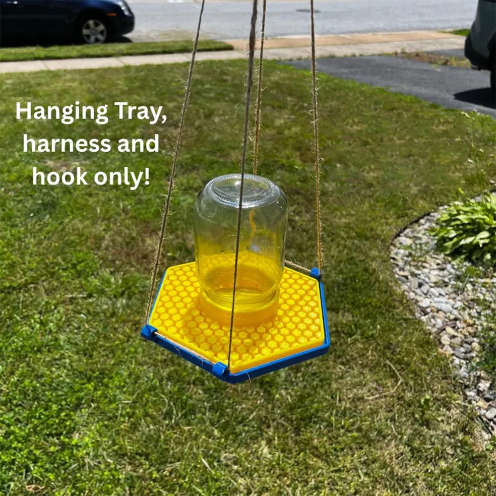 Hanging Tray for Bee Feeder / Hydration Station – Ant-Resistant Design
