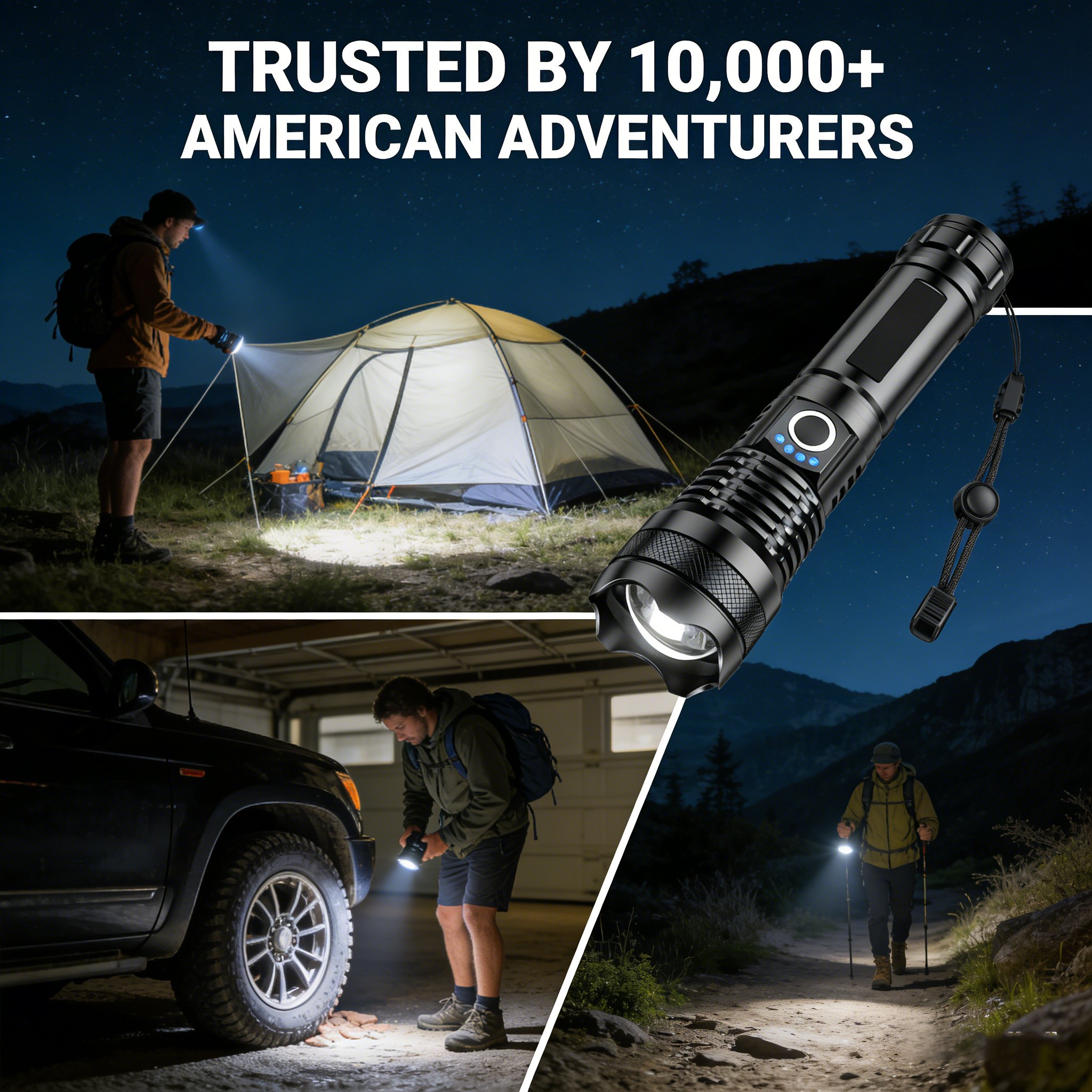 ✨Rechargeable LED Flashlight - High Lumen, Waterproof, Ultra Bright Flashlight for Emergencies