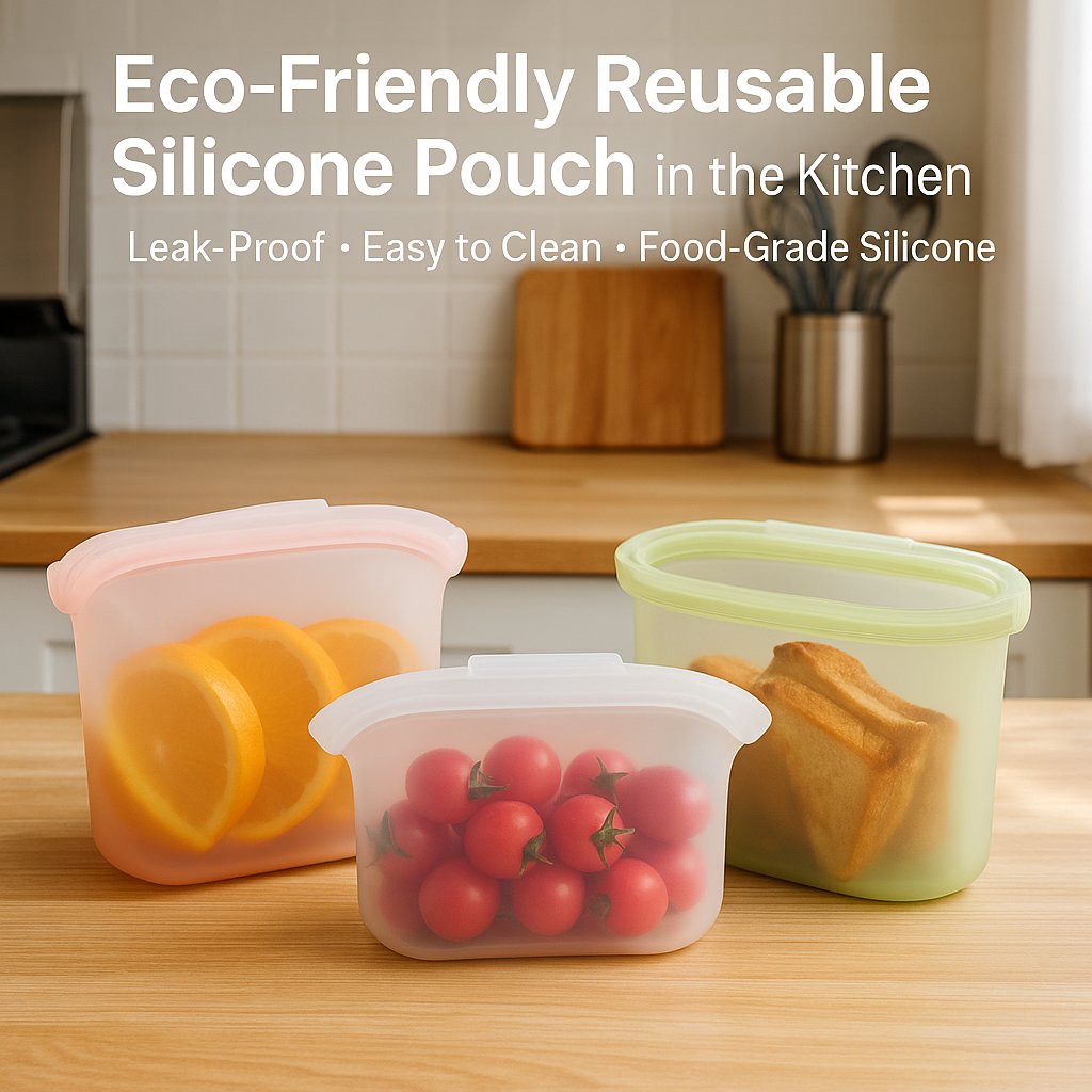 🏠Healthy silicone resealable storage bag🍴