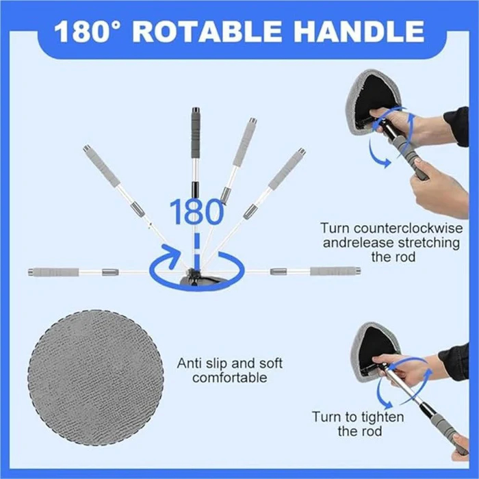 Rotating Microfiber Window Cleaner