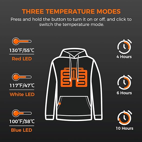 🔥Last Day 50% OFF - Unisex Heated Hoodie🔥Buy 2 Free Shipping