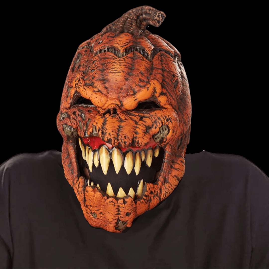 🔥Halloween Pre - Sale 40% OFF🎃 Scary Pumpkin Mask with Movable Jaw