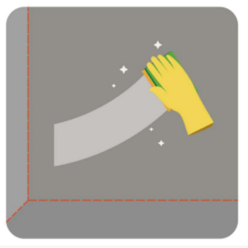 Step 1 &mdash; Clean the surface