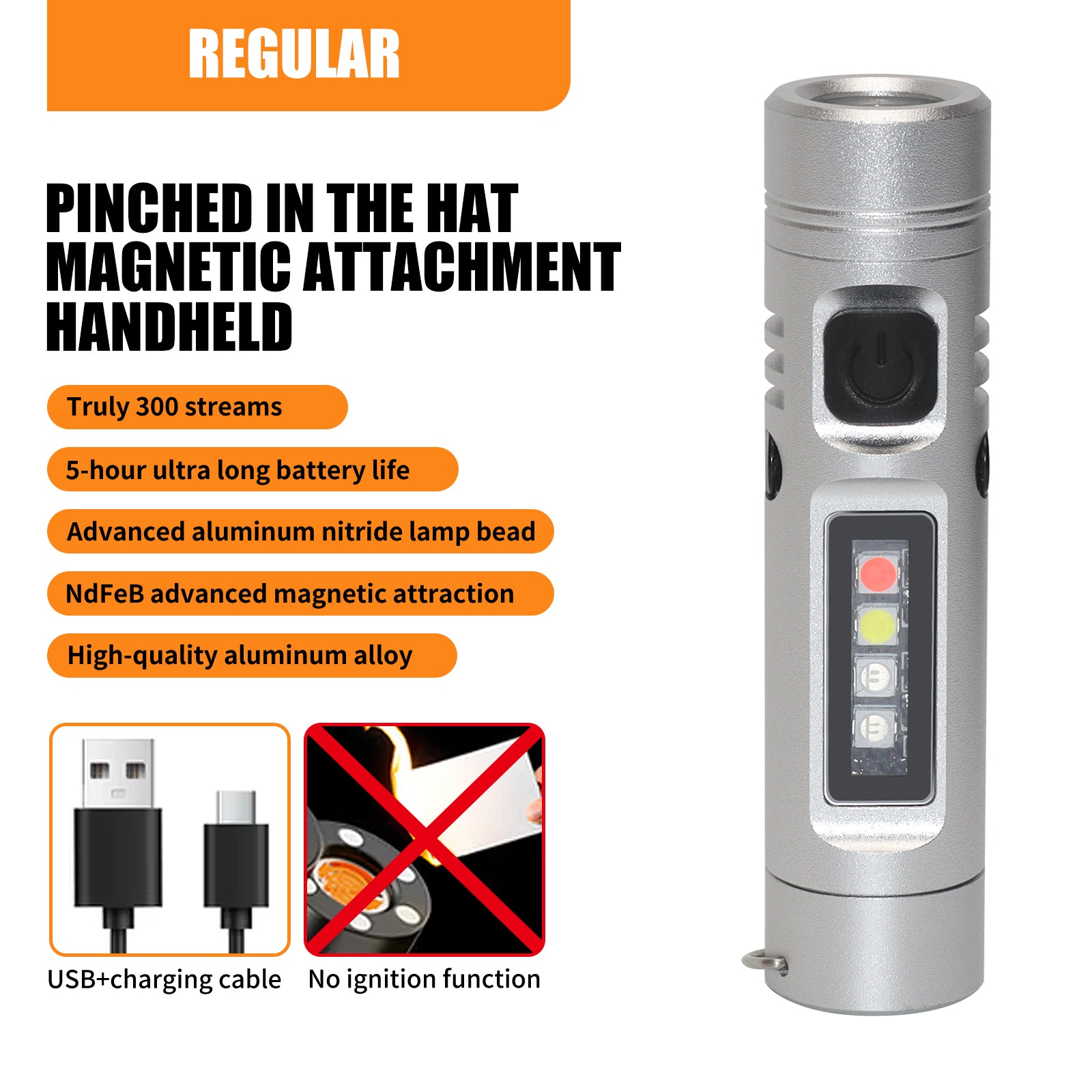 Mini Multifunctional Aluminum Alloy Flashlight