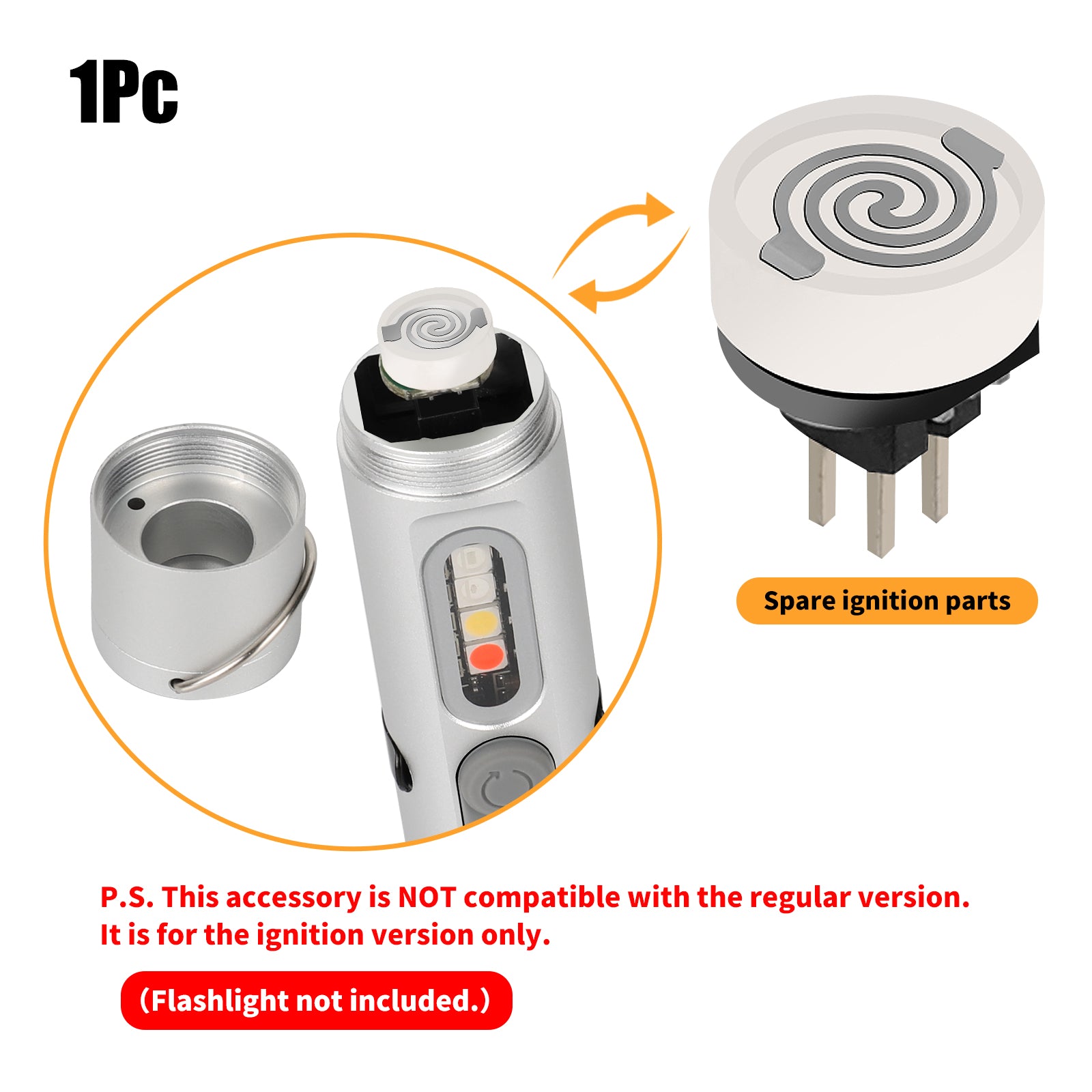 Mini Multifunctional Aluminum Alloy Flashlight