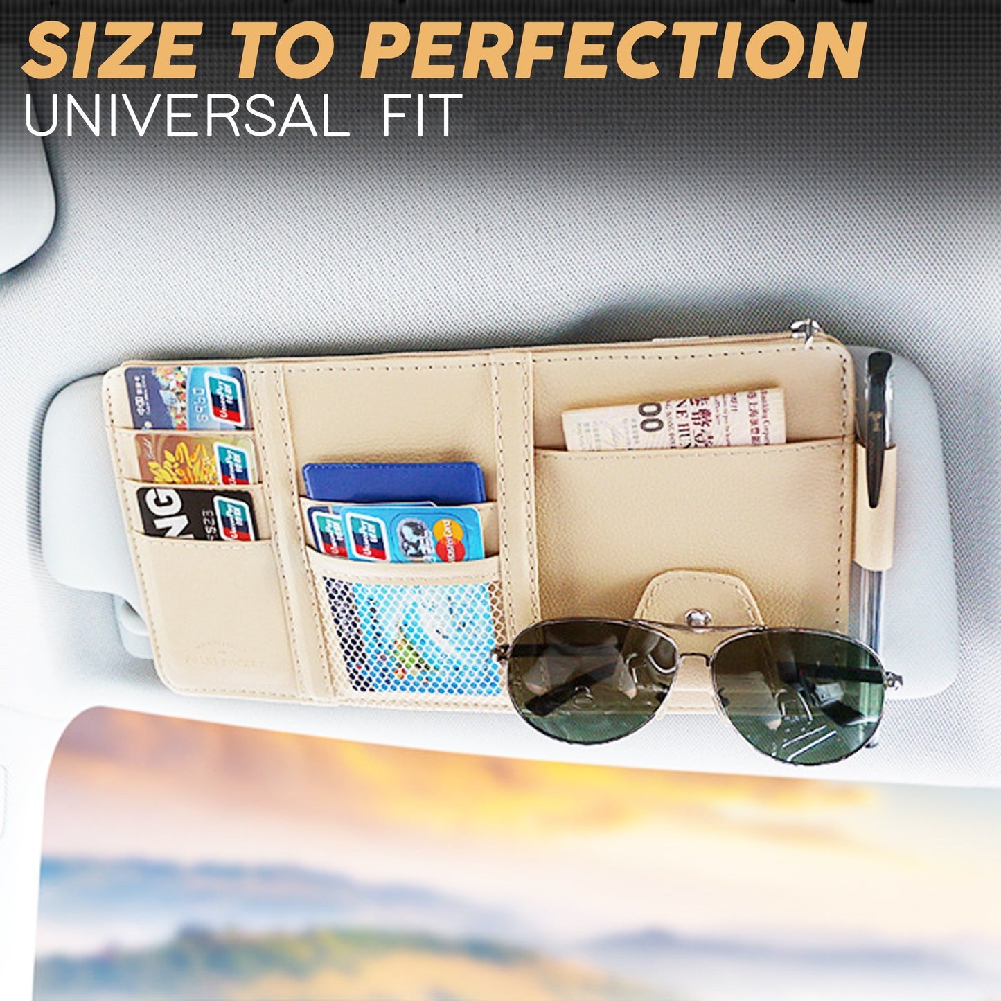 🎉Christmas Sale - SAVE 50% OFF🎉 Car Sun Visor Organizer with Pockets