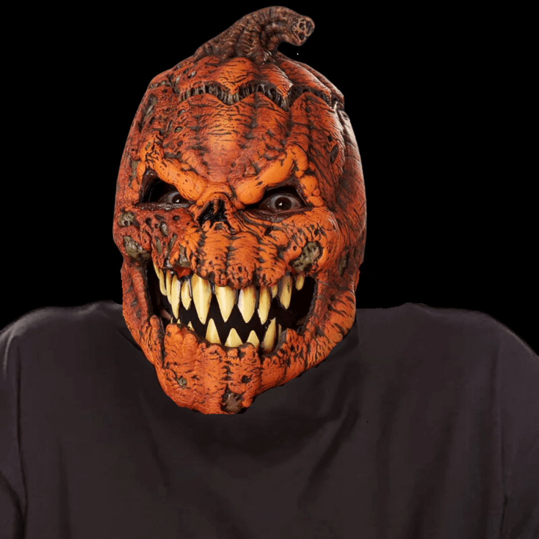 🔥Halloween Pre - Sale 40% OFF🎃 Scary Pumpkin Mask with Movable Jaw