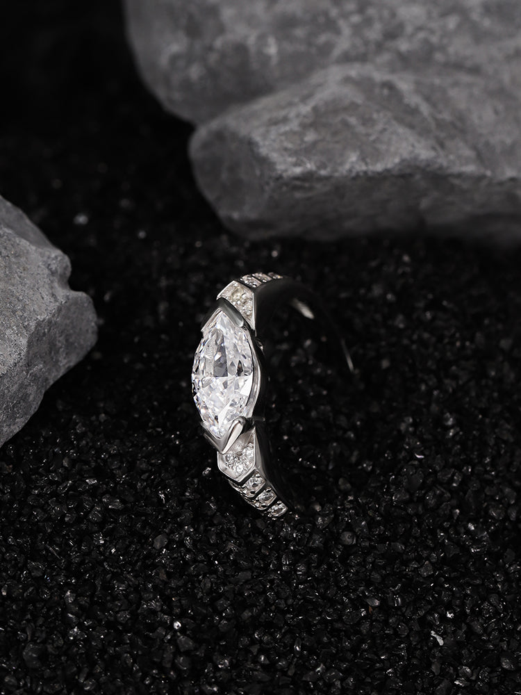 Eye of Horus Moissanite Ring