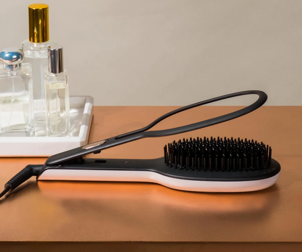2 in 1 Hair Brush Straightener