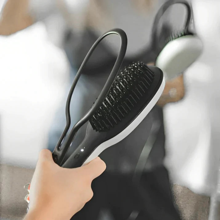 2 in 1 Hair Brush Straightener