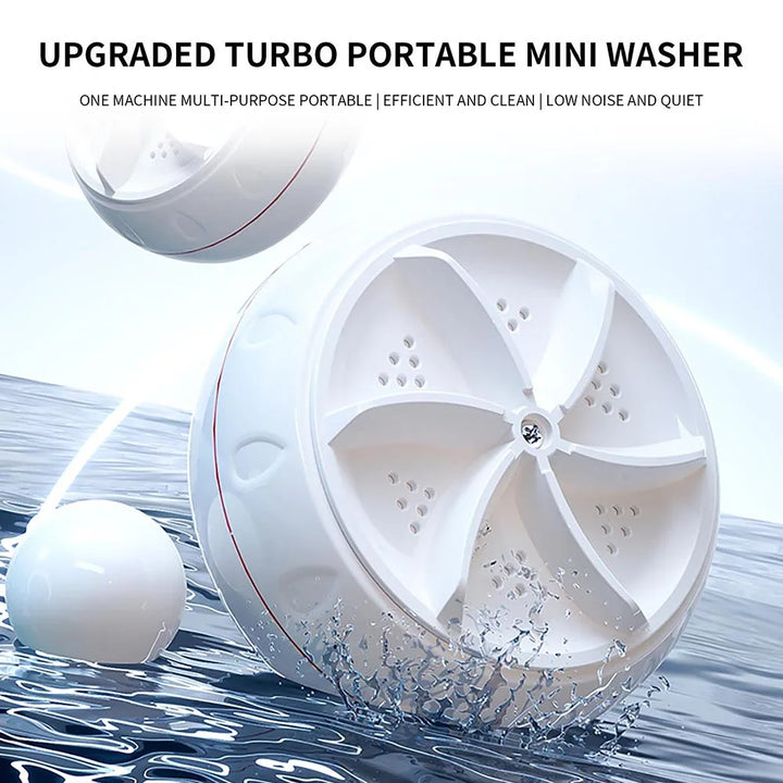 Portable Mini Washing Machine Ultrasonic Turbine Washer