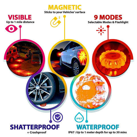 LED Road Flares Emergency Lights